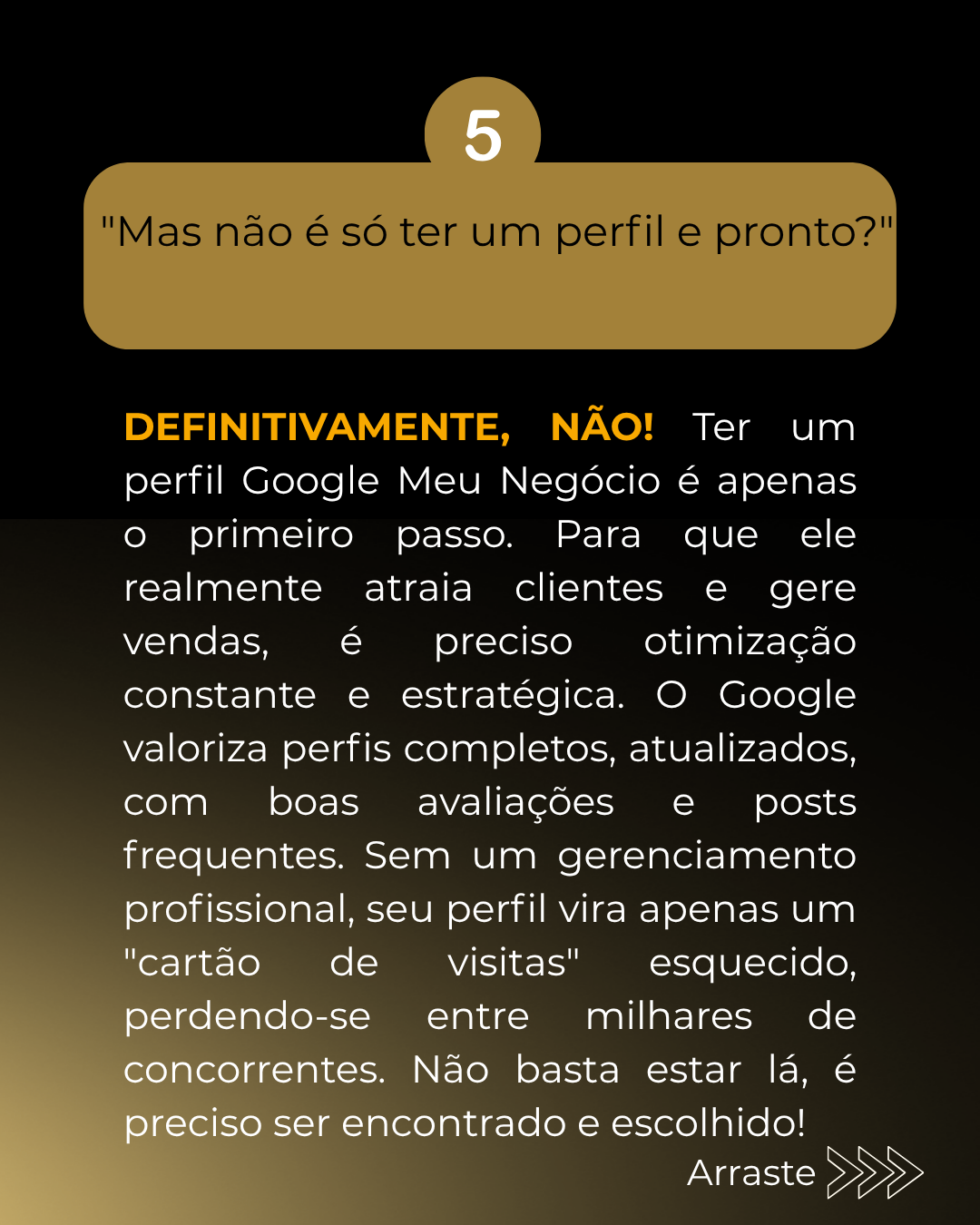 Mas não é só ter um perfil e pronto